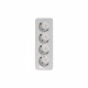 Розетка Schneider Electric BLANCA 4х-мест. заземл.+шторки О/У 16А/250В БЕЛЫЙ