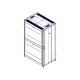 Шкаф Systeme Electric, серия Uniprom, 42U-800/1200, боковые панели 4шт, черный