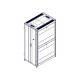 Шкаф Systeme Electric, серия Uniprom, 42U-800/1200, боковые панели 4шт, черный