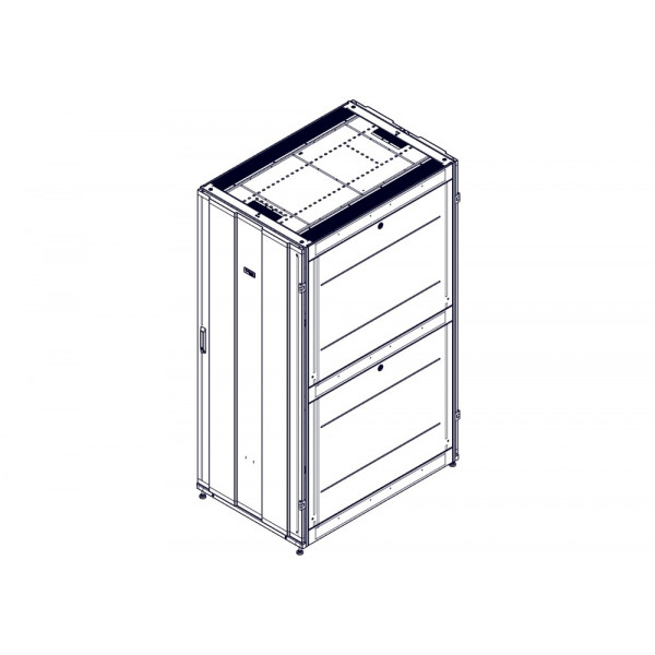 Шкаф Systeme Electric, серия Uniprom, 42U-800/1200, боковые панели 4шт, черный