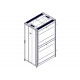 Шкаф Systeme Electric, серия Uniprom, 42U-800/1200, боковые панели 4шт, черный