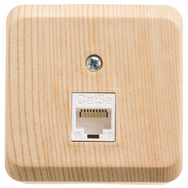 Розетка Schneider Electric ЭТЮД компьютерная RJ45 кат.5е О/У СОСНА