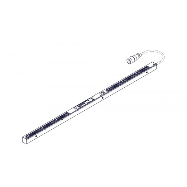 БРП Uniprom, управляемый, 0U, 240В, 1Ф, 32A, 36xC13 6xC19, 3м кабель, IEC309