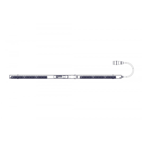 БРП Uniprom, управляемый, 0U, 240В, 1Ф, 32A, 36xC13 6xC19, 3м кабель, IEC309