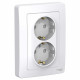 Розетка Schneider Electric BLANCA 2х-мест. заземл.+шторки С/У 16А/250В БЕЛЫЙ