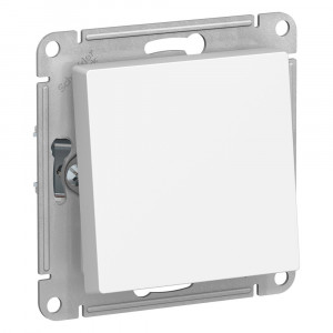 ATLASDESIGN AQUA 1-клавишный ПЕРЕКЛЮЧАТЕЛЬ, IP44, сх.6, 10АХ, механизм, БЕЛЫЙ