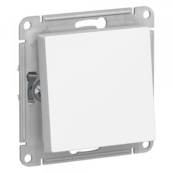 ATLASDESIGN AQUA 1-клавишный ПЕРЕКЛЮЧАТЕЛЬ, IP44, сх.6, 10АХ, механизм, БЕЛЫЙ