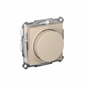 ATLASDESIGN СВЕТОРЕГУЛЯТОР (диммер) поворотно-нажимной, LED, RC, 400Вт, механизм, ПЕСОЧНЫЙ