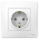 Розетка Schneider Electric BLANCA 1-мест. с заземл. С/У 16А/250В БЕЛЫЙ