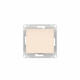 GLOSSA 1-клавишный ВЫКЛЮЧАТЕЛЬ КНОПОЧНЫЙ, сх.1, 10А, мех., быстрозажим. клем., БЕЖЕВЫЙ