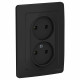 Розетка Schneider Electric BLANCA 2х-мест. С/У 16А/250В АНТРАЦИТ