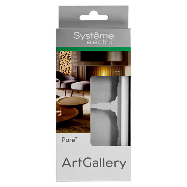 ARTGALLERY PURE 2-постовая РАМКА, ОРГАНИЧЕСКОЕ СТЕКЛО БЕЛЫЙ