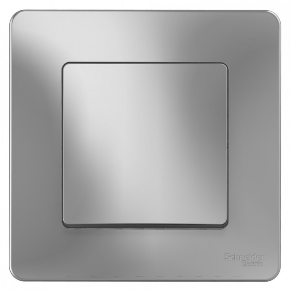Переключатель Schneider Electric BLANCA 1-клав. С/У, 10АХ/250B АЛЮМИНИЙ