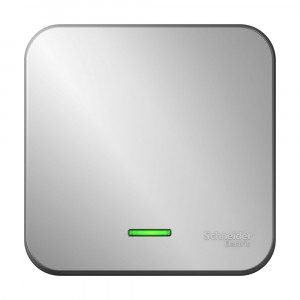 Выключатель Schneider Electric BLANCA 1-клав. с подсветкой О/У 10А/250B АЛЮМИНИЙ