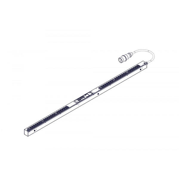 БРП Uniprom, управляемый, 0U, 240В, 1Ф, 16A, 36xC13 6xC19, 3м кабель, IEC309