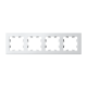 ATLASDESIGN 4-постовая РАМКА, универсальная, БЕЛЫЙ