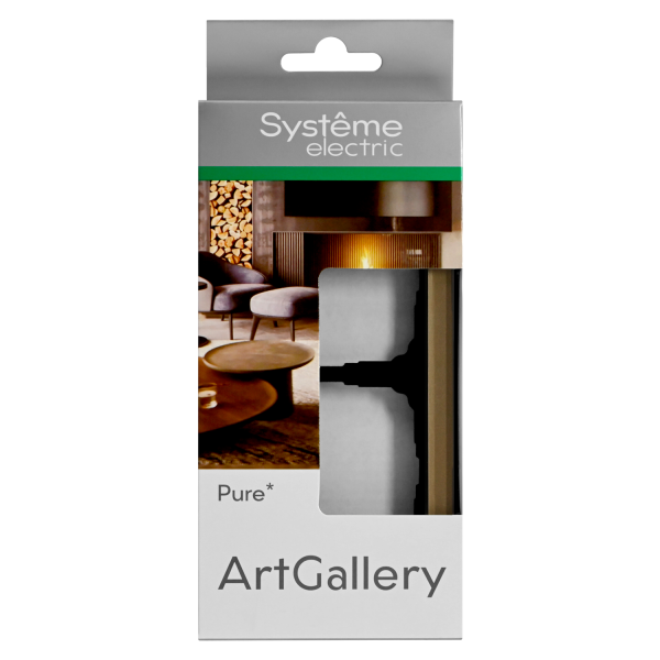 ARTGALLERY PURE 2-постовая РАМКА, ОРГАНИЧЕСКОЕ СТЕКЛО ШАМПАНЬ