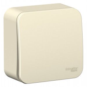 Переключатель Schneider Electric BLANCA 1-клав. О/У с 10АХ/250B МОЛОЧНЫЙ