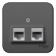 Блок розеток Schneider Electric BLANCA комп. RJ45 + телеф. RJ11 О/У АНТРАЦИТ