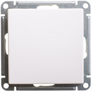 W59 AQUA 1-клавишный ПЕРЕКЛЮЧАТЕЛЬ, IP44, сх.6, 10АХ, механизм, БЕЛЫЙ