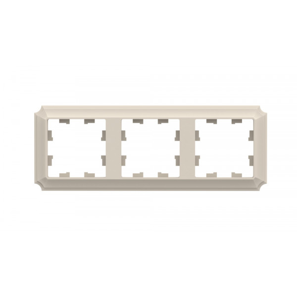 ATLASDESIGN ANTIQUE 3-постовая РАМКА, универсальная, БЕЖЕВЫЙ