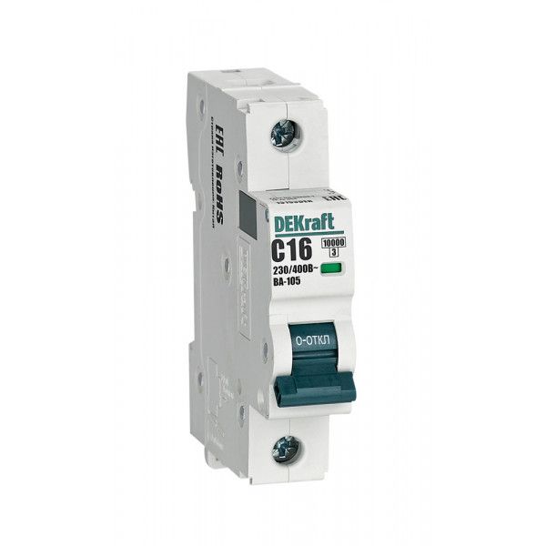 Автоматический выключатель ВА-105 1P 16А C 10кА