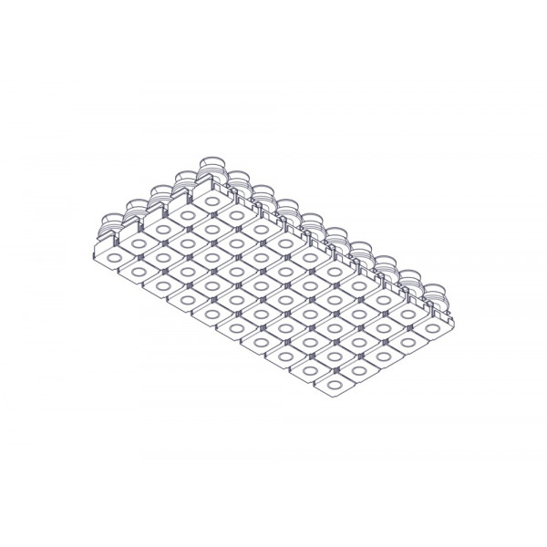 Монтажный комплект Uniprom, M6 (винт, шайба, гайка с защелкой), упаковка 50 шт.