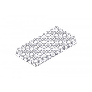 Монтажный комплект Uniprom, M6 (винт, шайба, гайка с защелкой), упаковка 50 шт.