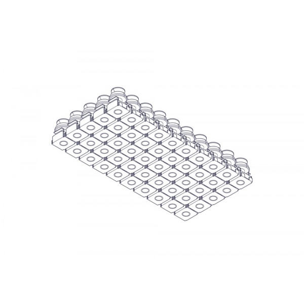 Монтажный комплект Uniprom, M6 (винт, шайба, гайка с защелкой), упаковка 50 шт.