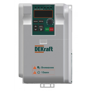 Преобразователь частоты DEKV060-1.5кВт 1 фаза 220В