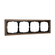 ARTGALLERY PURE 4-постовая РАМКА, ОРГАНИЧЕСКОЕ СТЕКЛО ШАМПАНЬ