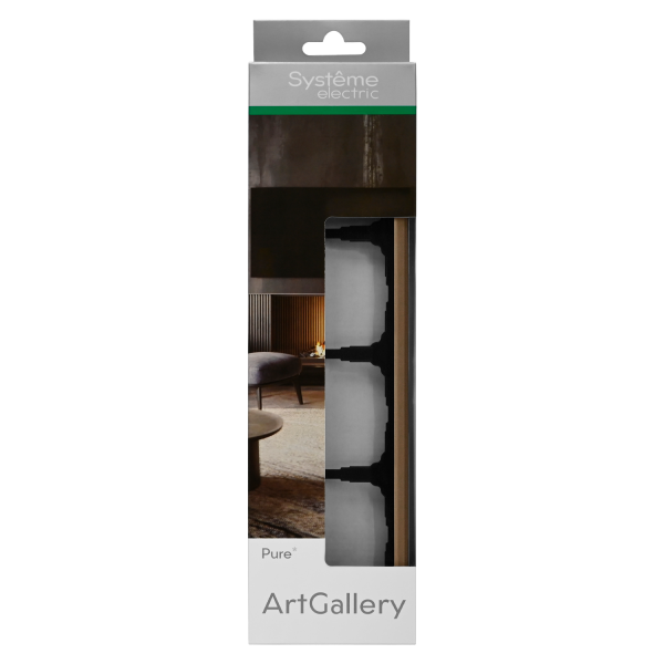 ARTGALLERY PURE 4-постовая РАМКА, ОРГАНИЧЕСКОЕ СТЕКЛО ШАМПАНЬ
