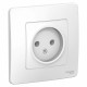 Розетка Schneider Electric BLANCA 1-мест. С/У 16А/250В БЕЛЫЙ