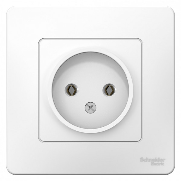 Розетка Schneider Electric BLANCA 1-мест. С/У 16А/250В БЕЛЫЙ