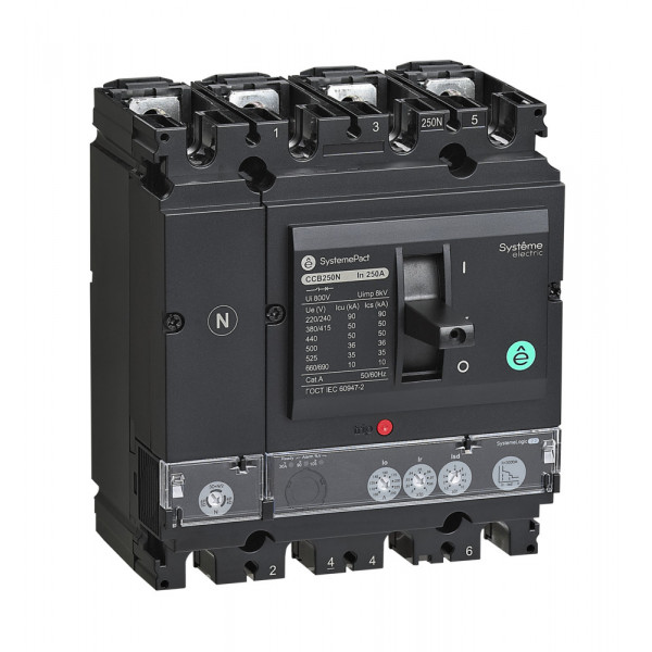 АВТ.ВЫКЛ SYSTEMEPACT CCB250 150KA 4P4D S2.2 250A