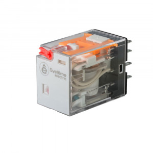Реле 10A 2CO 110VAC тест кнопка LED