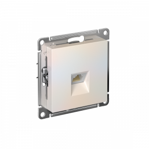 ATLASDESIGN РОЗЕТКА компьютерная RJ45 кат. 6A, механизм, ЖЕМЧУГ