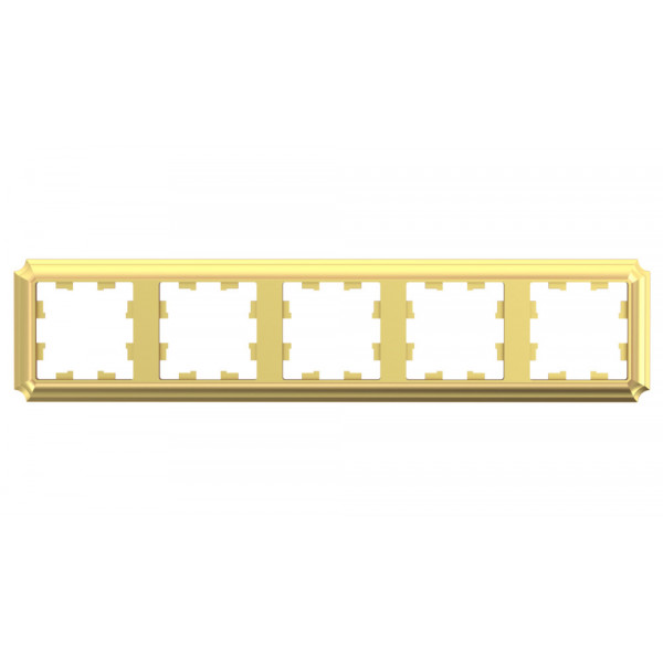 ATLASDESIGN ANTIQUE 5-постовая РАМКА, универсальная, ЗОЛОТО
