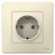 Розетка Schneider Electric BLANCA 1-мест. с заземл. С/У 16А/250В МОЛОЧНЫЙ