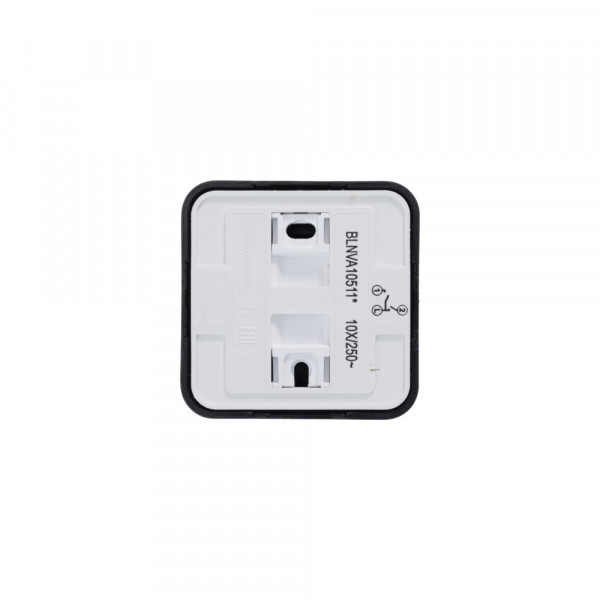 Выключатель Schneider Electric BLANCA 2х-клав. с подсветкой О/У АНТРАЦИТ