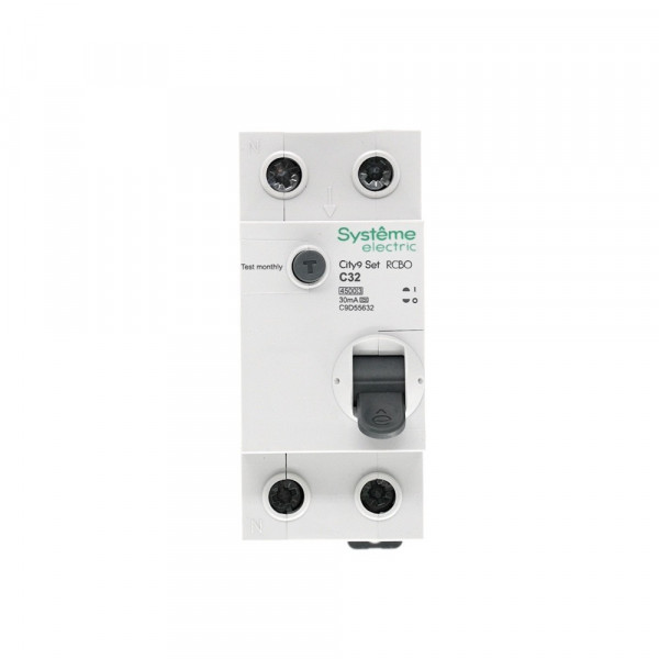 City9 Set Авт. выкл. диф. тока (АВДТ) 1P+N С 32А 4.5kA 30мА Тип-A 230В