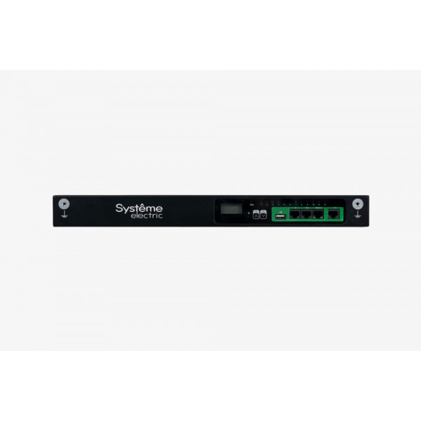 БРП Uniprom, управляемый, 1U, 240В, 1Ф, 16A, 10xC13 2xC19, 2м кабель, IEC320 C20
