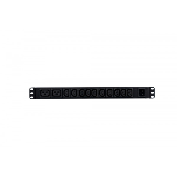 БРП Uniprom, управляемый, 1U, 240В, 1Ф, 16A, 10xC13 2xC19, 2м кабель, IEC320 C20