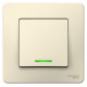 Переключатель Schneider Electric BLANCA 1-клав. с подсвет. С/У 10АХ/250B МОЛОЧНЫЙ
