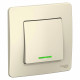 Переключатель Schneider Electric BLANCA 1-клав. с подсвет. С/У 10АХ/250B МОЛОЧНЫЙ