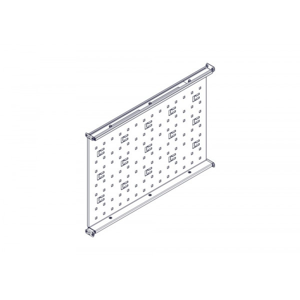 Фиксированная полка Systeme Electric, серия Uniprom, 1U, 650мм, до 100кг