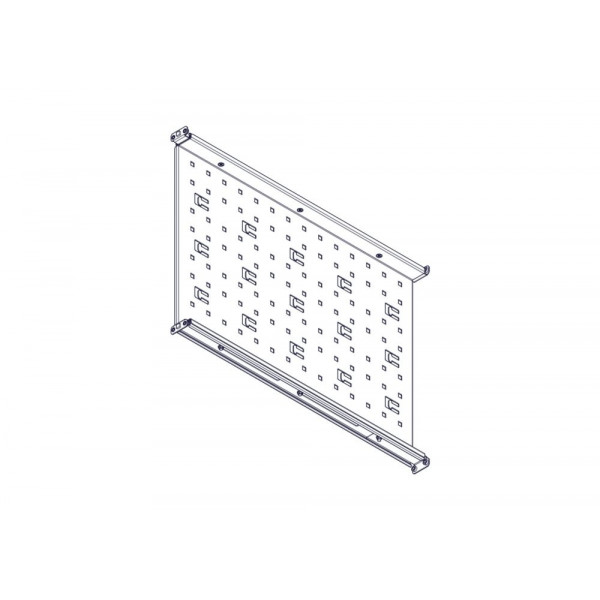 Фиксированная полка Systeme Electric, серия Uniprom, 1U, 650мм, до 100кг