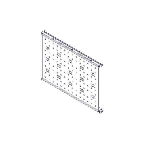 Фиксированная полка Systeme Electric, серия Uniprom, 1U, 650мм, до 100кг