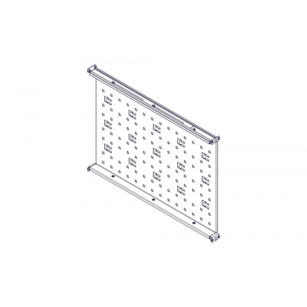 Фиксированная полка Systeme Electric, серия Uniprom, 1U, 650мм, до 100кг
