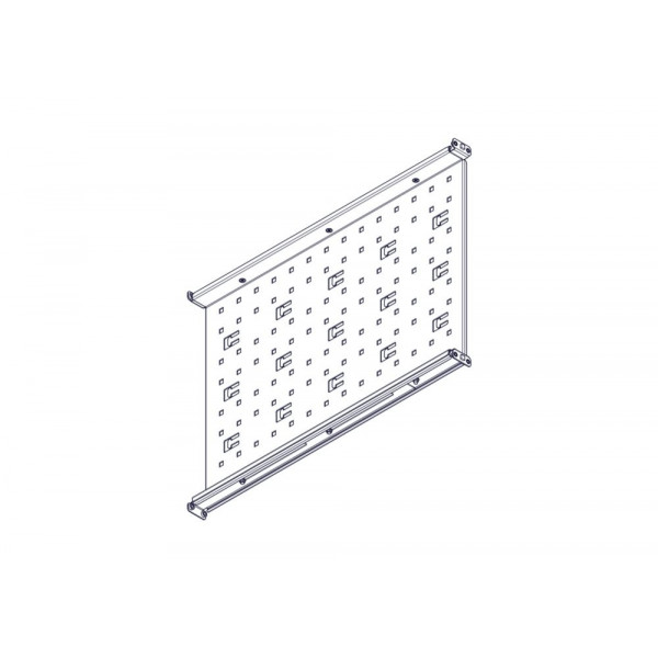Фиксированная полка Systeme Electric, серия Uniprom, 1U, 650мм, до 100кг